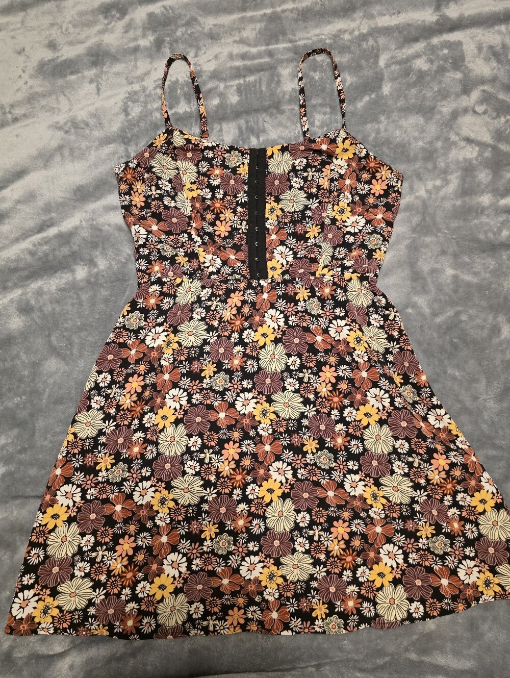 Lily Rose Floral Sundress Brown Tones
